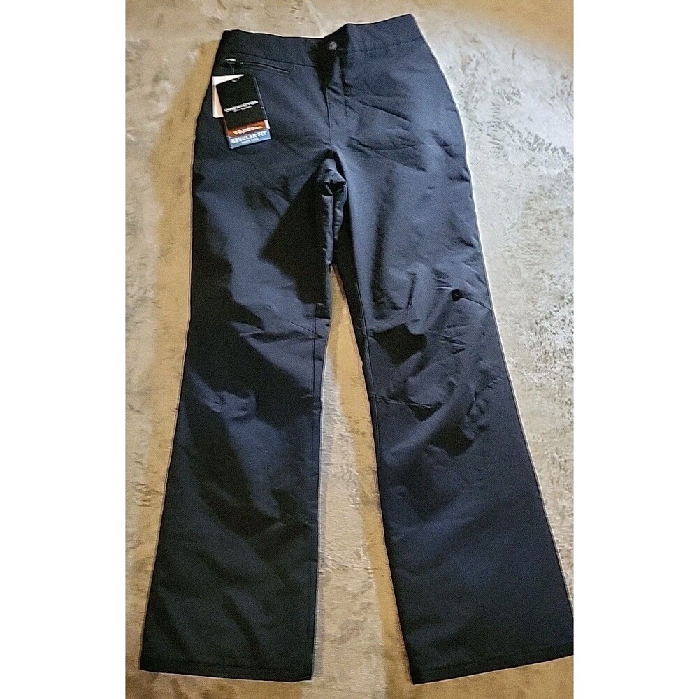 Obermeyer Pants Womens 8 Black Snowboard Snow Ski Outdoor Pockets Nylon Logo
